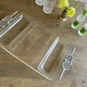 🎾🎾Grain-ware Lucite Tennis Tray🎾🎾
